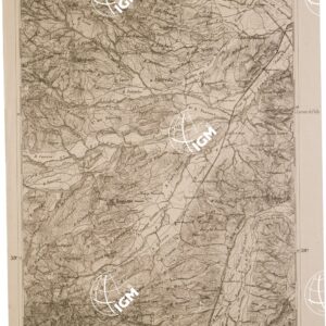 CARTA DELL' ITALIA MERIDIONALE EDITA DALL'ISTITUTO TOPOGRAFICO MILITARE ITALIANO - Foglio 105 parte orientale - S. Sosti