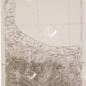 CARTA DELL' ITALIA MERIDIONALE EDITA DALL'ISTITUTO TOPOGRAFICO MILITARE ITALIANO - Foglio 106 parte orientale - Rossano