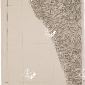 CARTA DELL' ITALIA MERIDIONALE EDITA DALL'ISTITUTO TOPOGRAFICO MILITARE ITALIANO - Foglio 107 parte occidentale - Paola