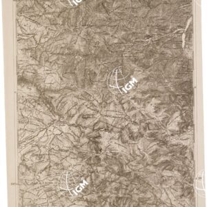 CARTA DELL' ITALIA MERIDIONALE EDITA DALL'ISTITUTO TOPOGRAFICO MILITARE ITALIANO - Foglio 108 parte orientale - Acri