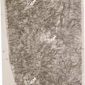 CARTA DELL' ITALIA MERIDIONALE EDITA DALL'ISTITUTO TOPOGRAFICO MILITARE ITALIANO - Foglio 110 - Cosenza