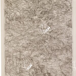 CARTA DELL' ITALIA MERIDIONALE EDITA DALL'ISTITUTO TOPOGRAFICO MILITARE ITALIANO - Foglio 111 parte orientale - Rogliano