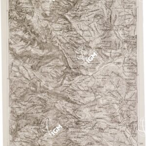 CARTA DELL' ITALIA MERIDIONALE EDITA DALL'ISTITUTO TOPOGRAFICO MILITARE ITALIANO - Foglio 112 parte occidentale - S.ta Severina