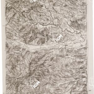 CARTA DELL' ITALIA MERIDIONALE EDITA DALL'ISTITUTO TOPOGRAFICO MILITARE ITALIANO - Foglio 112 parte orientale - S.ta Severina