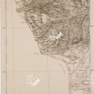 CARTA DELL' ITALIA MERIDIONALE EDITA DALL'ISTITUTO TOPOGRAFICO MILITARE ITALIANO - Foglio 114 - Nocera Tirinese