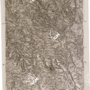 CARTA DELL' ITALIA MERIDIONALE EDITA DALL'ISTITUTO TOPOGRAFICO MILITARE ITALIANO - Foglio 115 parte orientale - Catanzaro