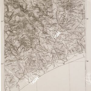 CARTA DELL' ITALIA MERIDIONALE EDITA DALL'ISTITUTO TOPOGRAFICO MILITARE ITALIANO - Foglio 116 parte occidentale - Cropani