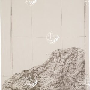 CARTA DELL' ITALIA MERIDIONALE EDITA DALL'ISTITUTO TOPOGRAFICO MILITARE ITALIANO - Foglio 118 parte occidentale - Monteleone Calabria