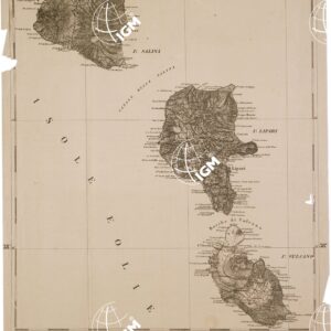 CARTA DELL' ITALIA MERIDIONALE EDITA DALL'ISTITUTO TOPOGRAFICO MILITARE ITALIANO - Foglio 120 - Lipari