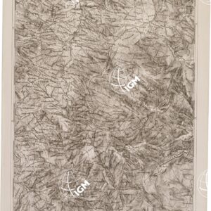 CARTA DELL' ITALIA MERIDIONALE EDITA DALL'ISTITUTO TOPOGRAFICO MILITARE ITALIANO - Foglio 123 parte occidentale - Stilo