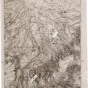 CARTA DELL' ITALIA MERIDIONALE EDITA DALL'ISTITUTO TOPOGRAFICO MILITARE ITALIANO - Foglio 127 parte occidentale - Gerace