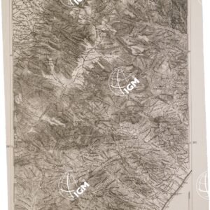 CARTA DELL' ITALIA MERIDIONALE EDITA DALL'ISTITUTO TOPOGRAFICO MILITARE ITALIANO - Foglio 127 parte orientale - Gerace