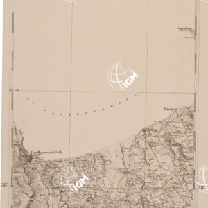CARTA DELL' ITALIA MERIDIONALE EDITA DALL'ISTITUTO TOPOGRAFICO MILITARE ITALIANO - Foglio 130 parte orientale - Alcamo