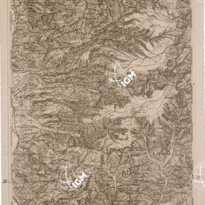 CARTA DELL' ITALIA MERIDIONALE EDITA DALL'ISTITUTO TOPOGRAFICO MILITARE ITALIANO - Foglio 137 parte orientale - Reggio di Calabria