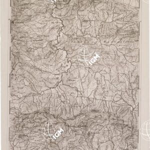 CARTA DELL' ITALIA MERIDIONALE EDITA DALL'ISTITUTO TOPOGRAFICO MILITARE ITALIANO - Foglio 140 parte orientale - Salemi