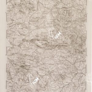 CARTA DELL' ITALIA MERIDIONALE EDITA DALL'ISTITUTO TOPOGRAFICO MILITARE ITALIANO - Foglio 141 parte orientale - Corleone