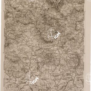 CARTA DELL' ITALIA MERIDIONALE EDITA DALL'ISTITUTO TOPOGRAFICO MILITARE ITALIANO - Foglio 142 parte occidentale - Ciminna