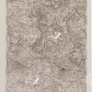 CARTA DELL' ITALIA MERIDIONALE EDITA DALL'ISTITUTO TOPOGRAFICO MILITARE ITALIANO - Foglio 143 parte occidentale - M.te Salvatore