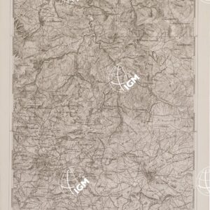 CARTA DELL' ITALIA MERIDIONALE EDITA DALL'ISTITUTO TOPOGRAFICO MILITARE ITALIANO - Foglio 143 parte orientale - M.te Salvatore