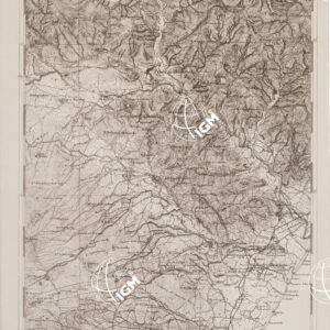 CARTA DELL' ITALIA MERIDIONALE EDITA DALL'ISTITUTO TOPOGRAFICO MILITARE ITALIANO - Foglio 146 parte occidentale - Taormina