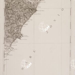 CARTA DELL' ITALIA MERIDIONALE EDITA DALL'ISTITUTO TOPOGRAFICO MILITARE ITALIANO - Foglio 146 parte orientale - Taormina