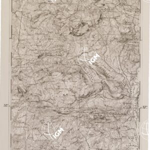 CARTA DELL' ITALIA MERIDIONALE EDITA DALL'ISTITUTO TOPOGRAFICO MILITARE ITALIANO - Foglio 151 parte occidentale - Bivona