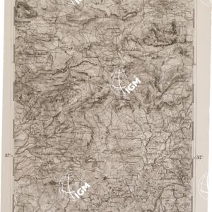 CARTA DELL' ITALIA MERIDIONALE EDITA DALL'ISTITUTO TOPOGRAFICO MILITARE ITALIANO - Foglio 151 parte orientale - Bivona