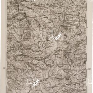 CARTA DELL' ITALIA MERIDIONALE EDITA DALL'ISTITUTO TOPOGRAFICO MILITARE ITALIANO - Foglio 152 parte occidentale - Cammarata