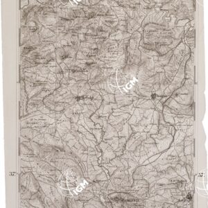 CARTA DELL' ITALIA MERIDIONALE EDITA DALL'ISTITUTO TOPOGRAFICO MILITARE ITALIANO - Foglio 159 parte occidentale - Girgenti