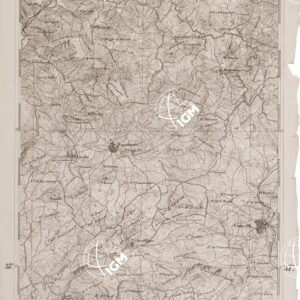 CARTA DELL' ITALIA MERIDIONALE EDITA DALL'ISTITUTO TOPOGRAFICO MILITARE ITALIANO -Foglio 159 parte orientale - Girgenti