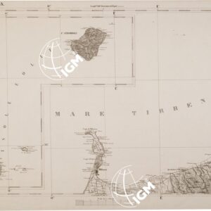 CARTA DELL' ITALIA MERIDIONALE EDITA DALL'ISTITUTO TOPOGRAFICO MILITARE ITALIANO - Foglio 125 - Milazzo