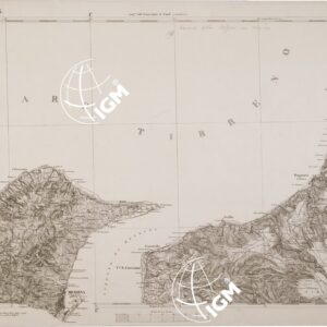 CARTA DELL' ITALIA MERIDIONALE EDITA DALL'ISTITUTO TOPOGRAFICO MILITARE ITALIANO - Foglio 126 - Messina