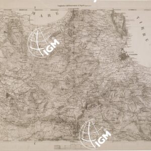 CARTA DELL' ITALIA MERIDIONALE EDITA DALL'ISTITUTO TOPOGRAFICO MILITARE ITALIANO - Foglio 131 - Palermo