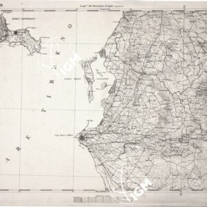 CARTA DELL' ITALIA MERIDIONALE EDITA DALL'ISTITUTO TOPOGRAFICO MILITARE ITALIANO - Foglio 139 - Marsala