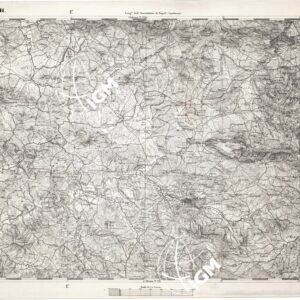 CARTA DELL' ITALIA MERIDIONALE EDITA DALL'ISTITUTO TOPOGRAFICO MILITARE ITALIANO - Foglio 141 - Corleone