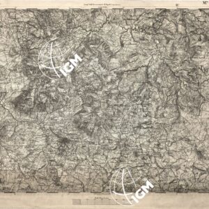 CARTA DELL' ITALIA MERIDIONALE EDITA DALL'ISTITUTO TOPOGRAFICO MILITARE ITALIANO - Foglio 143 - M.te Salvatore