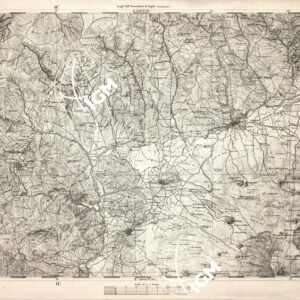 CARTA DELL' ITALIA MERIDIONALE EDITA DALL'ISTITUTO TOPOGRAFICO MILITARE ITALIANO - Foglio 145 - Randazzo