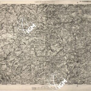 CARTA DELL' ITALIA MERIDIONALE EDITA DALL'ISTITUTO TOPOGRAFICO MILITARE ITALIANO - Foglio 153 - S.a Caterina Villarmosa