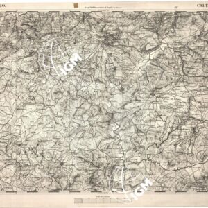 CARTA DELL' ITALIA MERIDIONALE EDITA DALL'ISTITUTO TOPOGRAFICO MILITARE ITALIANO - Foglio 160 - Caltanissetta