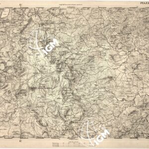 CARTA DELL' ITALIA MERIDIONALE EDITA DALL'ISTITUTO TOPOGRAFICO MILITARE ITALIANO - Foglio 161 - Piazza Armerina