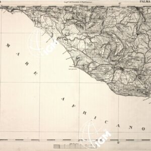 CARTA DELL' ITALIA MERIDIONALE EDITA DALL'ISTITUTO TOPOGRAFICO MILITARE ITALIANO - Foglio 164 - Palma di Montechiaro