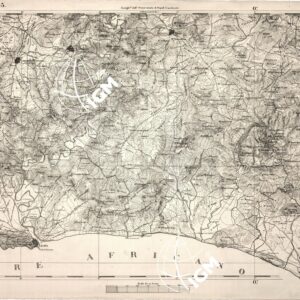 CARTA DELL' ITALIA MERIDIONALE EDITA DALL'ISTITUTO TOPOGRAFICO MILITARE ITALIANO - Foglio 165 - Licata