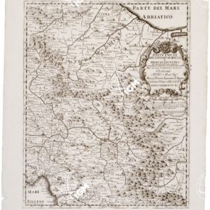 PROVINCIE DEL CONTADO DI MOLISE E PRINCIPATO ULTRA GIA' DELINEATE DAL MAGINI E NUOVAMENTE AMPLIATE SECONDO LO STATO PRESENTE.