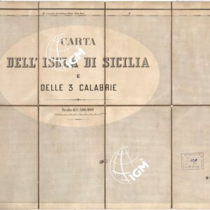 CARTA DELL'ISOLA DI SICILIA E DELLE TRE CALABRIE - Foglio 1 - Frontespizio