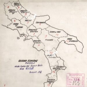 CARTA AMMINISTRATIVA DEL REGNO DELLE DUE SICILIE DIVISA IN SINGOLE PROVINCIE - Quadro d'Unione