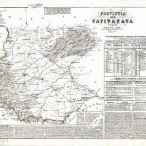 CARTA AMMINISTRATIVA DEL REGNO DELLE DUE SICILIE DIVISA IN SINGOLE PROVINCIE - Foglio 6 - Provincia di Capitanata