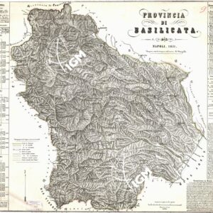 CARTA AMMINISTRATIVA DEL REGNO DELLE DUE SICILIE DIVISA IN SINGOLE PROVINCIE - Foglio 9 - Provincia di Basilicata