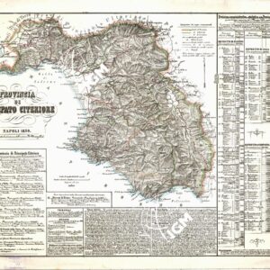 CARTA AMMINISTRATIVA DEL REGNO DELLE DUE SICILIE DIVISA IN SINGOLE PROVINCIE - Foglio 11 - Provincia di Principato Citeriore