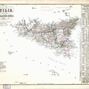 CARTA AMMINISTRATIVA DEL REGNO DELLE DUE SICILIE DIVISA IN SINGOLE PROVINCIE - Sicilia - Quadri d'Unione