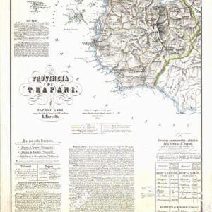 CARTA AMMINISTRATIVA DEL REGNO DELLE DUE SICILIE DIVISA IN SINGOLE PROVINCIE - Foglio 16 - Provincia di Trapani